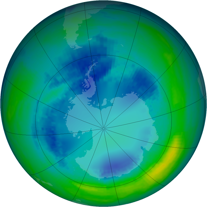 Ozone Map 2004-08-20
